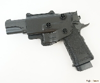 Страйкбольный пистолет Galaxy G.6+ (Colt Hi-Capa) с кобурой - фото №1