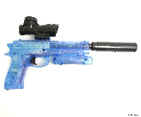 Пистолет Angry Ball M92 Blue - фото №2
