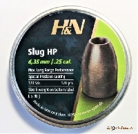 Пули H&N Slug HP 249 / 6,34-6.36 mm 34 grain (120шт) 2,20g NEW - фото №1