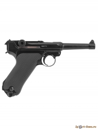 Пистолет пневматический Stalker STL (Luger P08) к.4,5мм, 12г CO2, металл, 95 м/с, Hop-Up, Blowback - фото №1