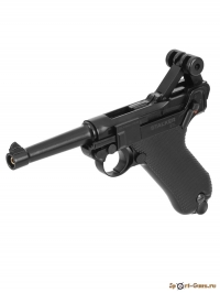 Пистолет пневматический Stalker STL (Luger P08) к.4,5мм, 12г CO2, металл, 95 м/с, Hop-Up, Blowback - фото №2