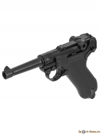 Пистолет пневматический Stalker STL (Luger P08) к.4,5мм, 12г CO2, металл, 95 м/с, Hop-Up, Blowback - фото №3