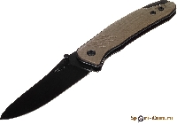 Нож складной Hit (клинок D2/BlackWash; рукоять Tan/G10) по заказу К