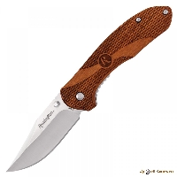 Нож Buck R40001 Liner Lock Large Wood Handle 420J2, рукоять дерево