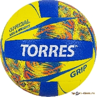 Мяч волейбольный TORRES Grip Y, синтетическая кожа (ТПУ), маш