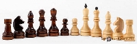 Шахматы обиходные лакированные с темной доской, арт. Р- - фото №1