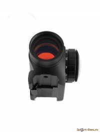 Коллиматор Target Optic 1х22 закрытого типа на Weaver, красная точка - фото №2