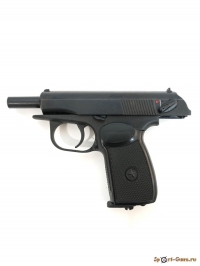 МР-654К пистолет газобаллонный, с обновленной рукоятой (черная) - фото №2