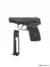 МР-654К пистолет газобаллонный, с обновленной рукоятой (черная) - фото №3