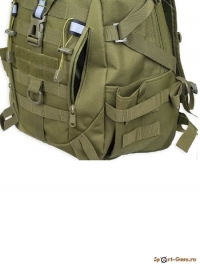 Рюкзак тактический ShotTime Basic 25л, полиэстер 900D, MOLLE, 51х31х15 см, олива, 900г - фото №4