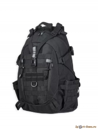 Рюкзак тактический ShotTime Basic 25л, полиэстер 900D, MOLLE, 51х31х15 см, черный, 900г - фото №1
