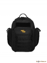 Рюкзак тактический ShotTime Tactical 36л, ПВХ 600D, MOLLE, боковые термо карманы 45х39х20 см, черный - фото №1