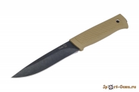 Нож Сова (Stonewash черный-песочный)