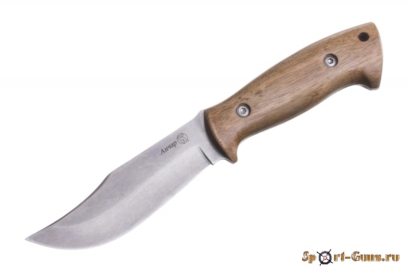 Нож "Анчар" (Stonewash серый)
