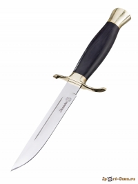 Нож «Легенда» 011731 (полир.;цен.породы дер.;латунь;кожа)