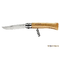 Нож Opinel 10VRI (10см) со штопором