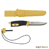 Нож Morakniv Companion Spark Yellow (с огнивом), 13573