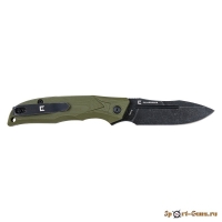 Складной нож Калашников НК-1; сталь AUS-8 клинок – черный stonewash; рукоять – G10 зеленый (олива)