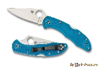 Нож складной Spyderco Delica Blue Handles SC/11FPBL