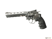 Пневматический револьвер Dan Wesson 6 серебристый Silver