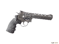 Пневматический револьвер Dan Wesson 6 серебристый Silver - фото 2