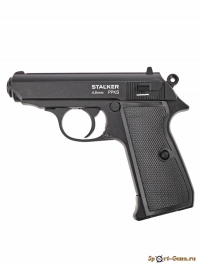 Пневматический пистолет Stalker PPKS 4.5 мм (Walther PPK/S, Blowback)