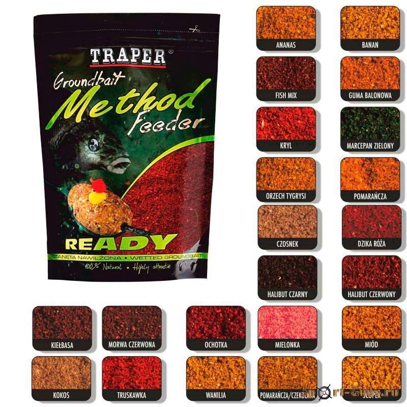 TRAPER Method Feeder Ready Frech Strawberry 750г. (Клубника)