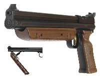 Пистолет пневм. Crosman P1377BR American Classic Brown (накачка), кал.4,5 мм - фото 2
