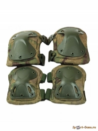 Наколенники + налокотники SWAT X-Cap AS-PG0021 (Green Camo)