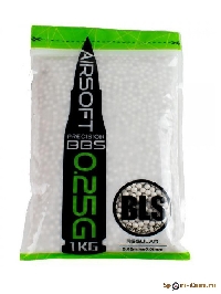 Шарики BLS 0,25  (1кг, белые, пакет)