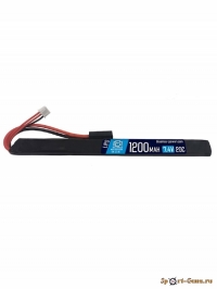 АКБ BlueMAX 7.4V Lipo 1200mAh 20C slim AK stick (11.5x17x185) АК-серия под крышку.