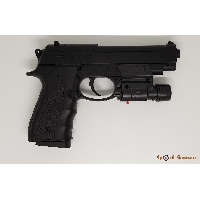 Модель пистолета Beretta 92 пластик с ЛЦУ (Galaxy G.052BL)