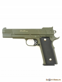 Страйкбольный пистолет Galaxy G.20G (Browning HP) Green