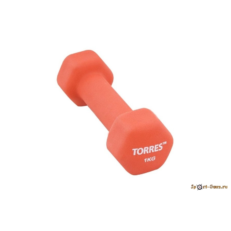 Гантель неопреновая "TORRES" 1 кг