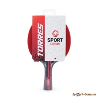 Ракетка н/т TORRES Sport 1*, арт.TT0005, для любит., накл. 1,5 мм, кон