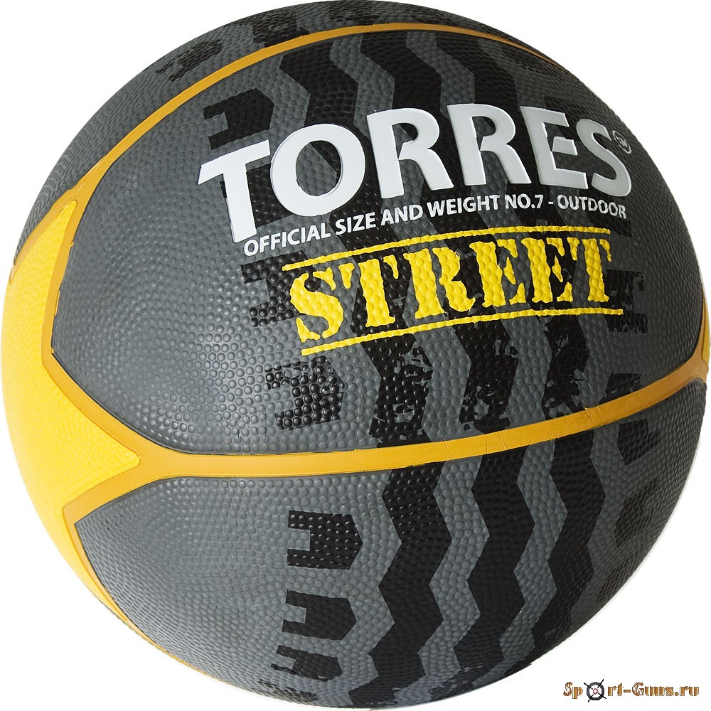 Мяч баскетбольный №7 TORRES Street арт.B02417, резина