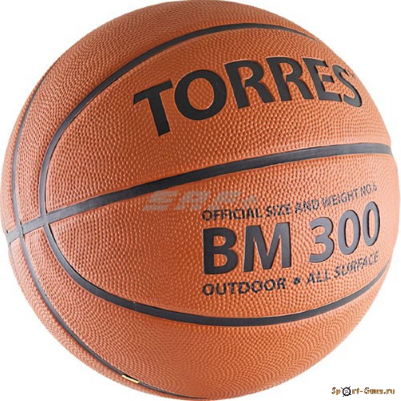 Мяч баскетбольный  №7 TORRES BM300 арт.B00017, резина, нейлон. ко