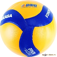 Мяч волейбольный MIKASA V390W, р.5, синт. кожа (ПУ)