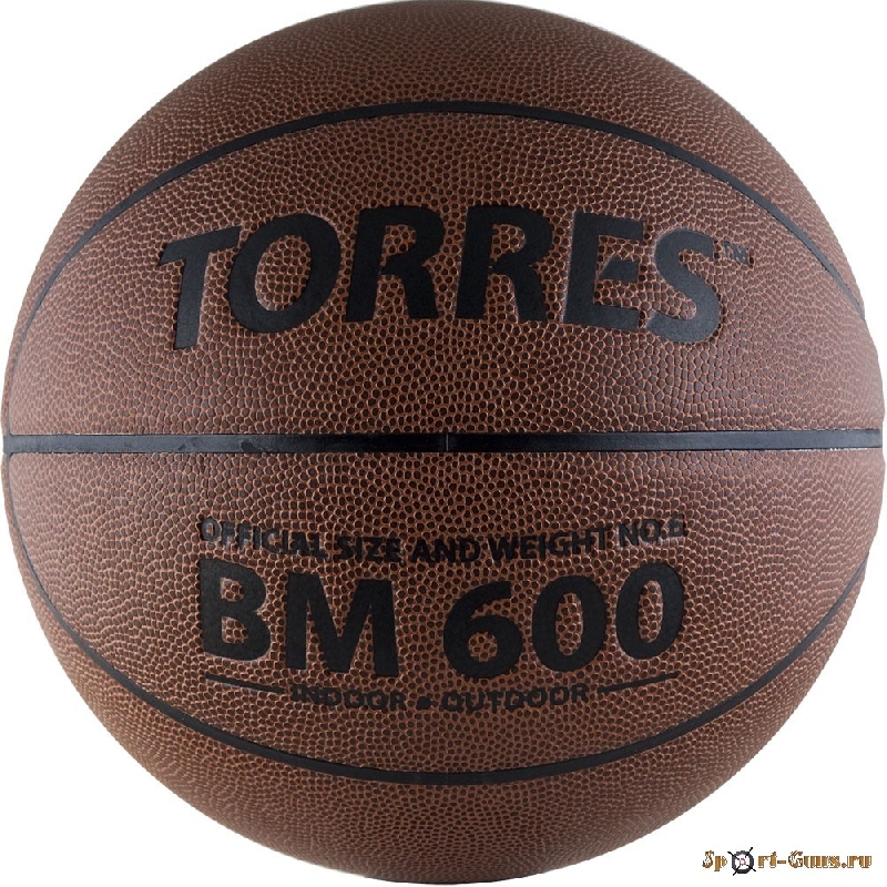 Мяч баскетбольный  №7 TORRES BM600 арт.B10027, ПВХ, нейлон. корд