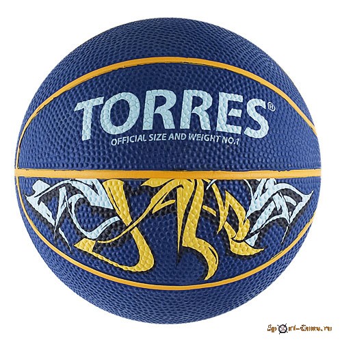 Мяч сувенирный баскетбольный TORRES Jam арт.B00041, р.1