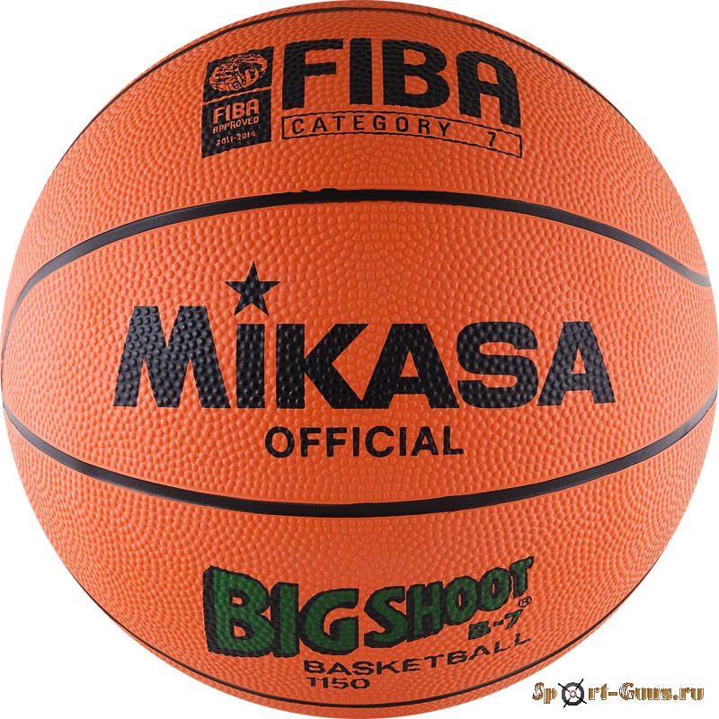 Мяч баскетбольный №7 MIKASA 1150, резина, FIBA III кат.