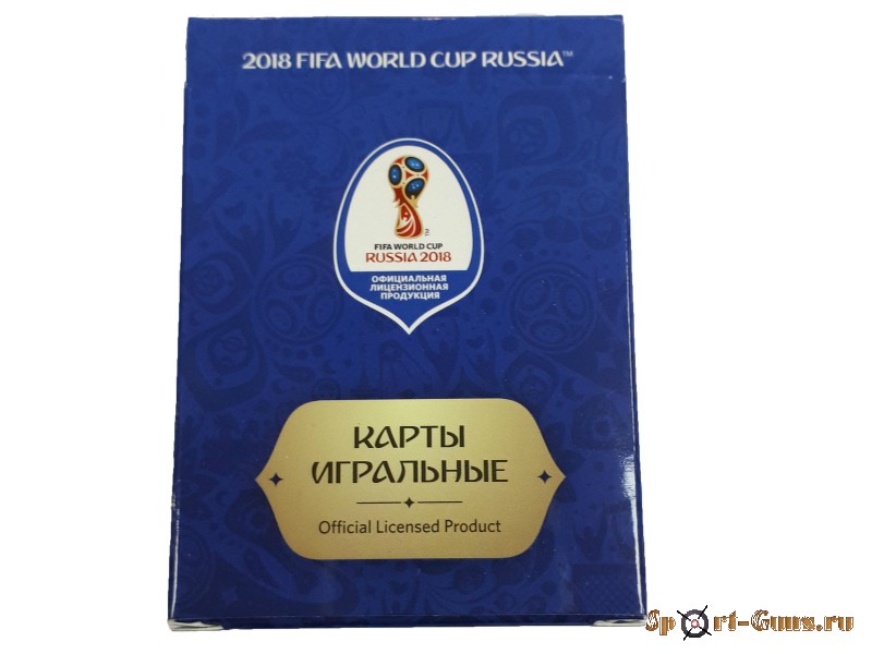 FIFA 2018 Карты игральные картон 54шт синие СН049