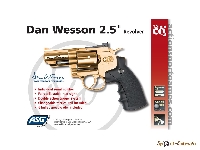 Револьвер пневматический Dan Wesson 2.5 золотистый - фото №2