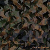 Сеть маскировочная Пейзаж Лес 3D (зеленый, коричневый) (2