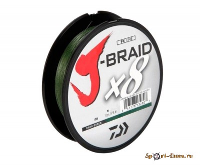 Леска плетеная DAIWA "J-Braid X8" 0,06мм 150м (зеленая)