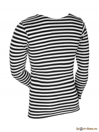 Тельняшка летняя длинный рукав 100% хлопок С06 - фото №1